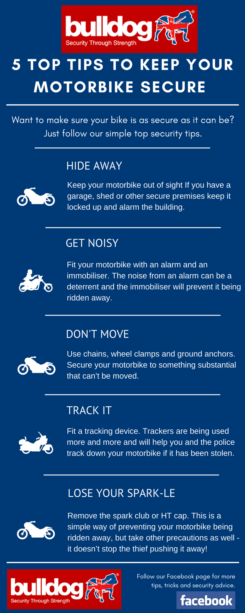 5 top tips to keep your motorbike secure